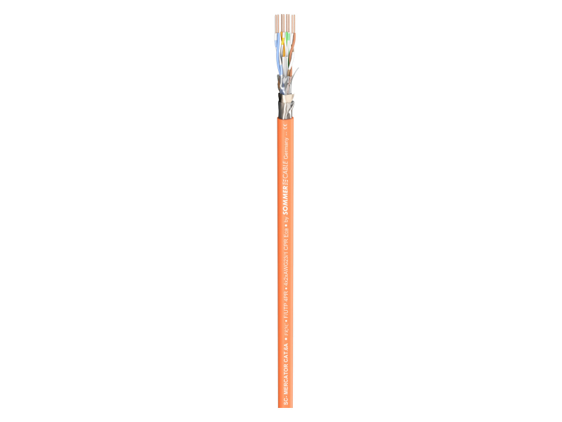 SOMMER CABLE Mercator CAT.6a CPR-Version; FRNC; orange, O 7,10 mm; Eca